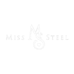 Misssteel white logo
